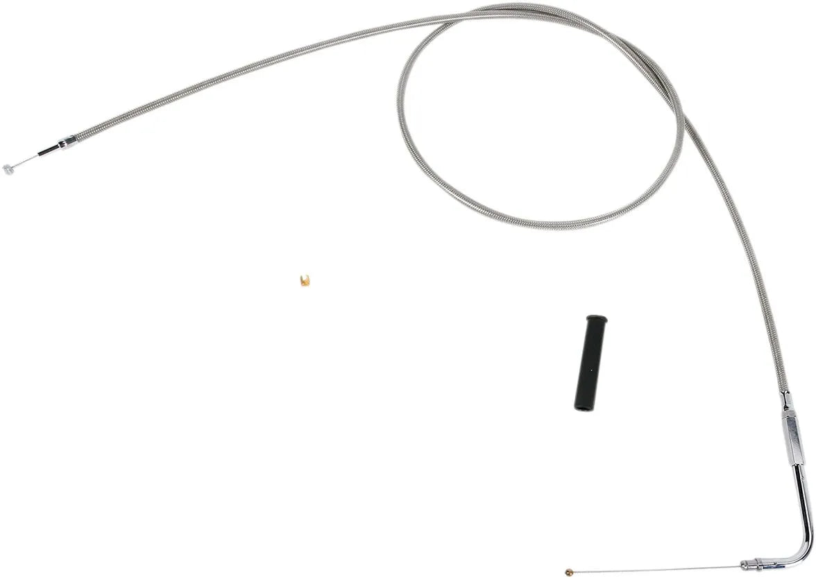 DRAG SPECIALTIES Stainless Braided Throttle Cable