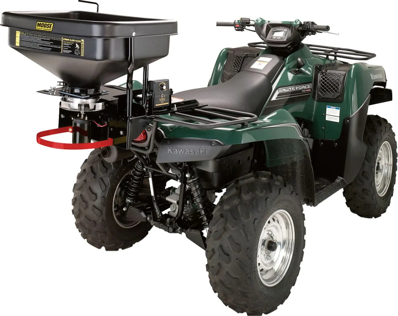 Moose Offroad Four Wheel Dry Material Spreader for ATV/UTV