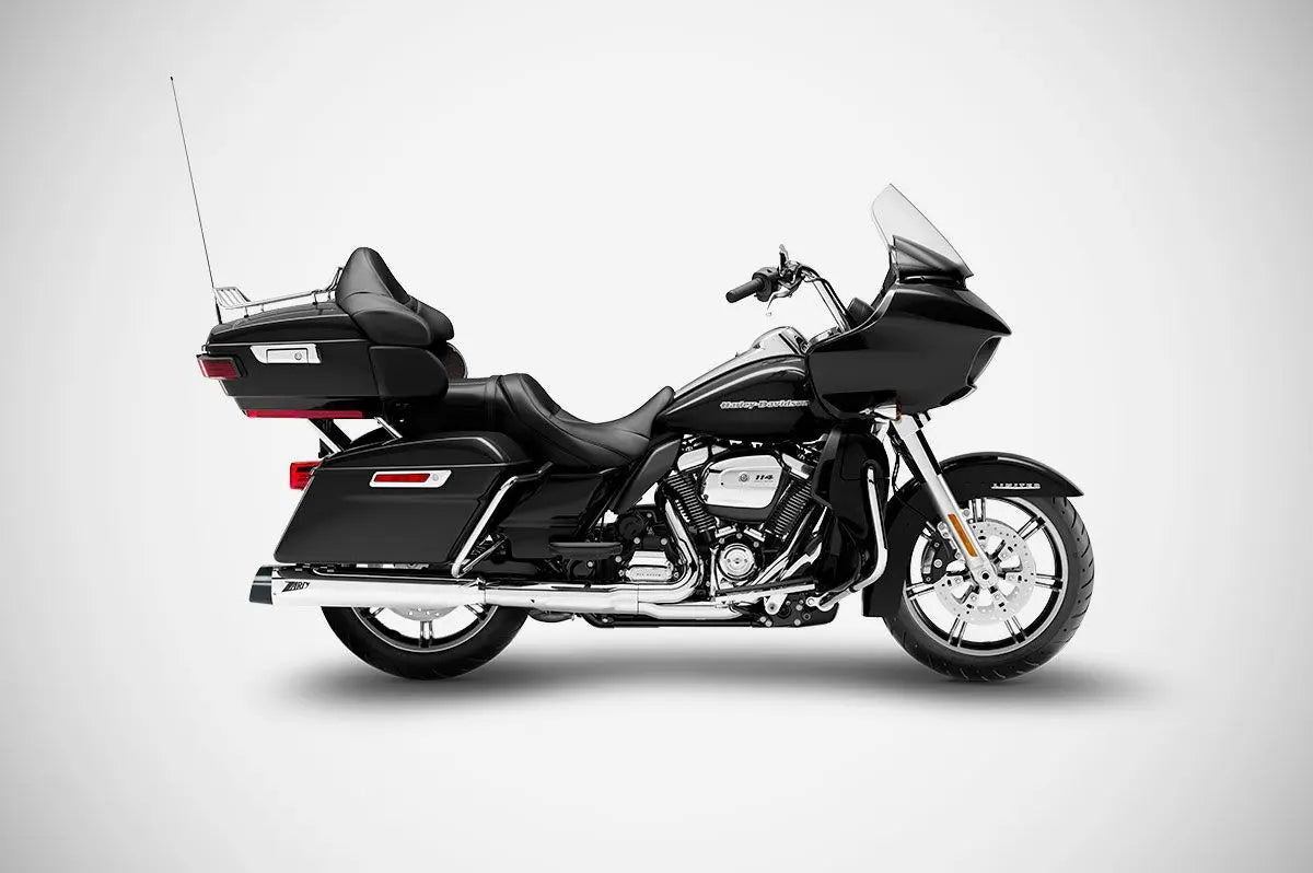 Zard 4.33" Slash-cut Slip-ons Lyddæmper Til HD-Touring E3 - ECE Godkendt