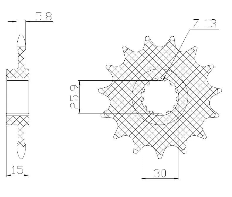 Sunstar Sprockets Powerdrive Countershaft Sprocket