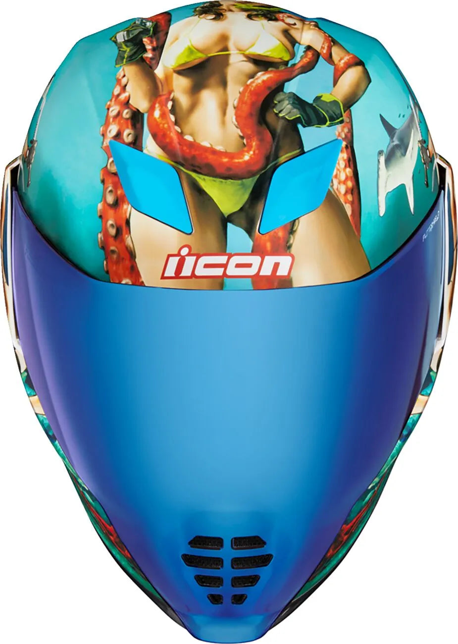 Icon Airflite Pleasuredome 4 Helmet Full Face Blue