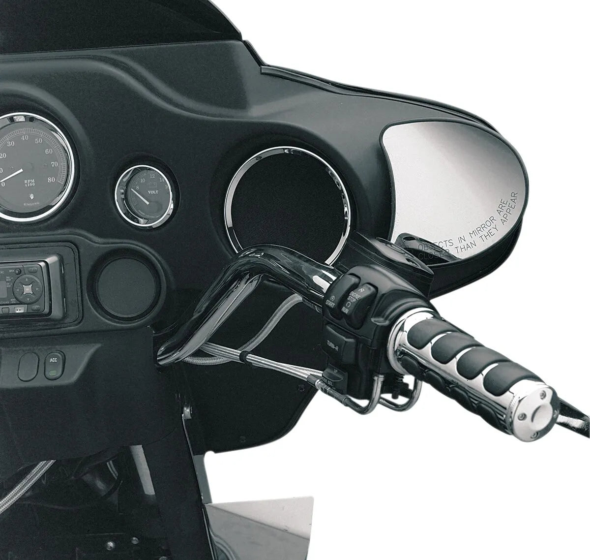 Drag Specialties Chrome Speaker Bezels