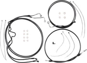 MAGNUM SHIELDING Black Pearl Handlebar Installation Kit for Ape