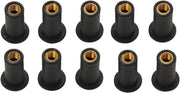 Drag Specialties Well Nuts 10-32 Thread 10 Pack