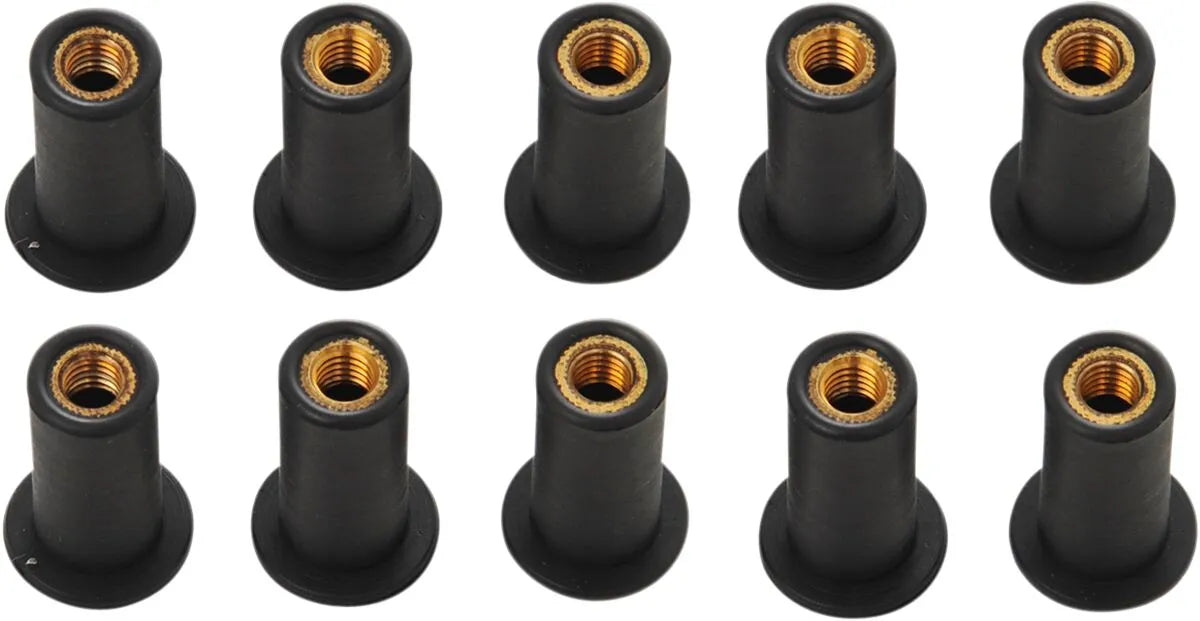 Drag Specialties Well Nuts 10-32 Thread 10 Pack