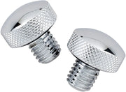 Drag Specialties Chrome Knurled Bolt Kit - Softail Seat
