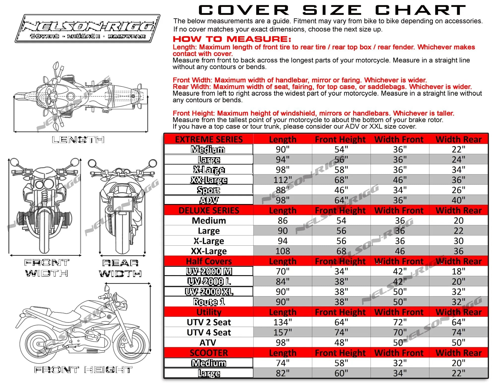 Nelson Rigg Defender 400 Motorcycle Cover - Full Protection