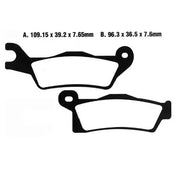 Moto-master Nitro Atv Bremseklodser Sinter Metal - For & Bag