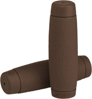 Biltwell Recoil Grips - Brown, 1-inch Handlebar