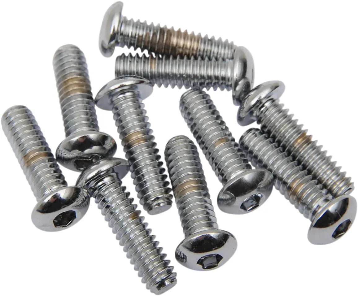 Drag Specialties Button Head Bolts 1/4-20 x 1"