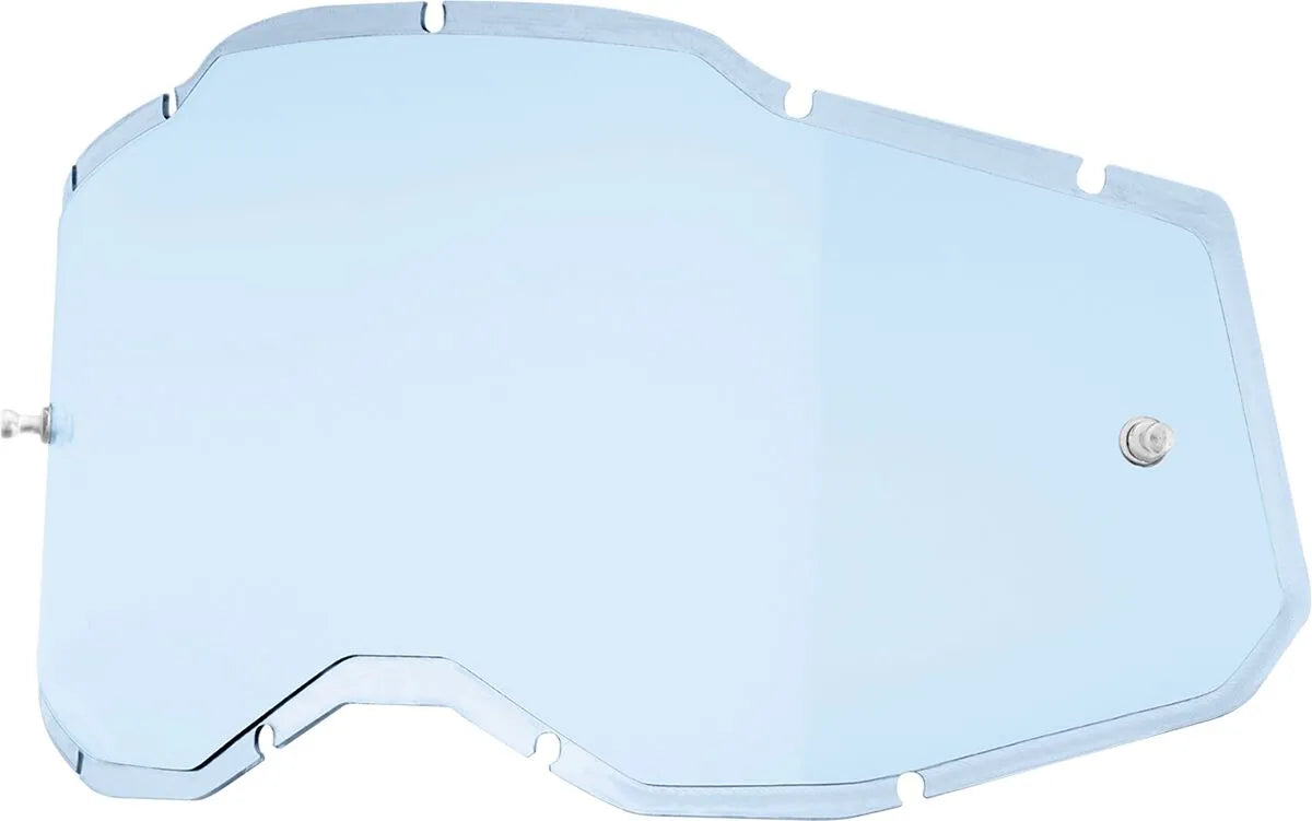 100% Accuri 2/Racecraft 2/Strata 2 Goggle Injected Blue Lens