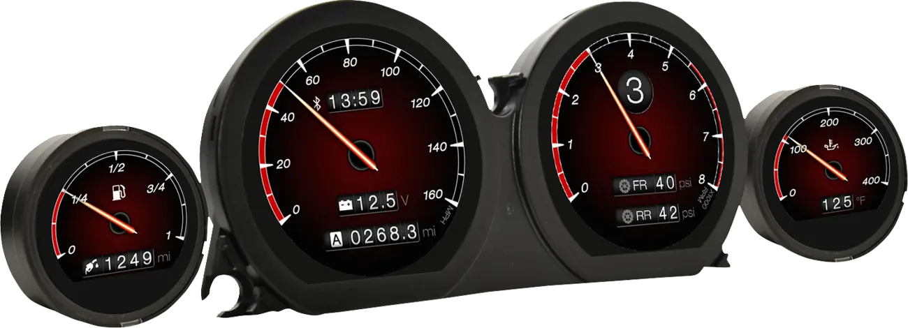 Koso North America HD-03X TFT Gauge Set for Harley-Davidson