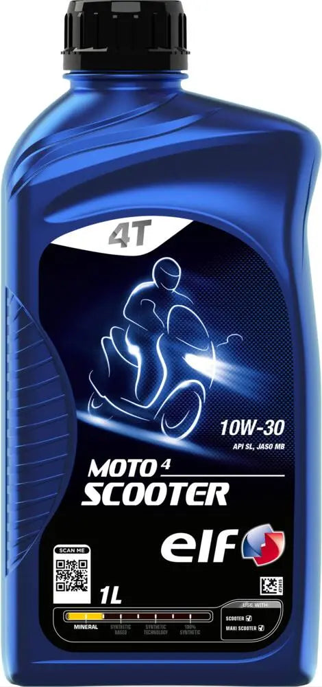 Elf Moto 4 Scooter 10w-30 Engine Oil 1 liter