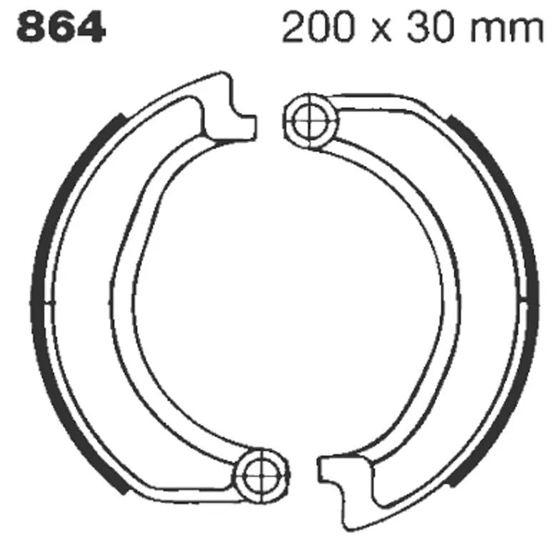 Ebc Standard BremseSko - Organisk Base - Foran