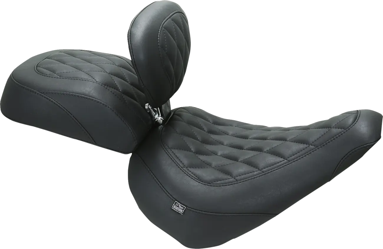 Mustang Wide Tripper Passenger Seat - For Harley Davidson