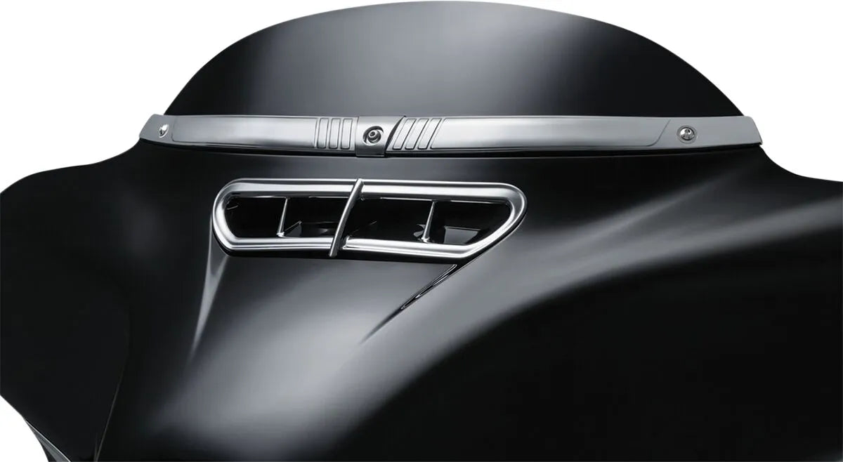 Kuryakyn Tri-line Windshield Trim Chrome
