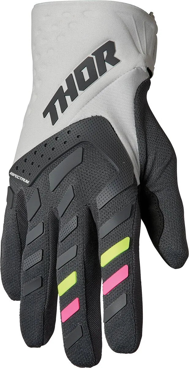 Thor Women's Spectrum Mx Gloves - Charcoal/Light Gray