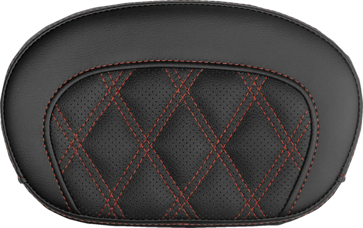 Saddlemen Mini Contour Sissy Bar Pad Red Stitch