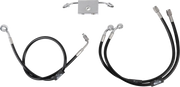 La Choppers Sort Flettet Bremse Slange Kit Med Abs