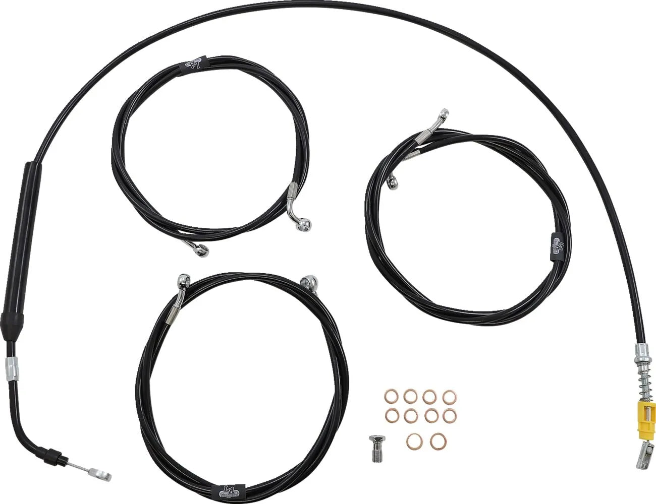 La Choppers Standard Vinyl Cable/Brake Line Kit for Ape Hanger