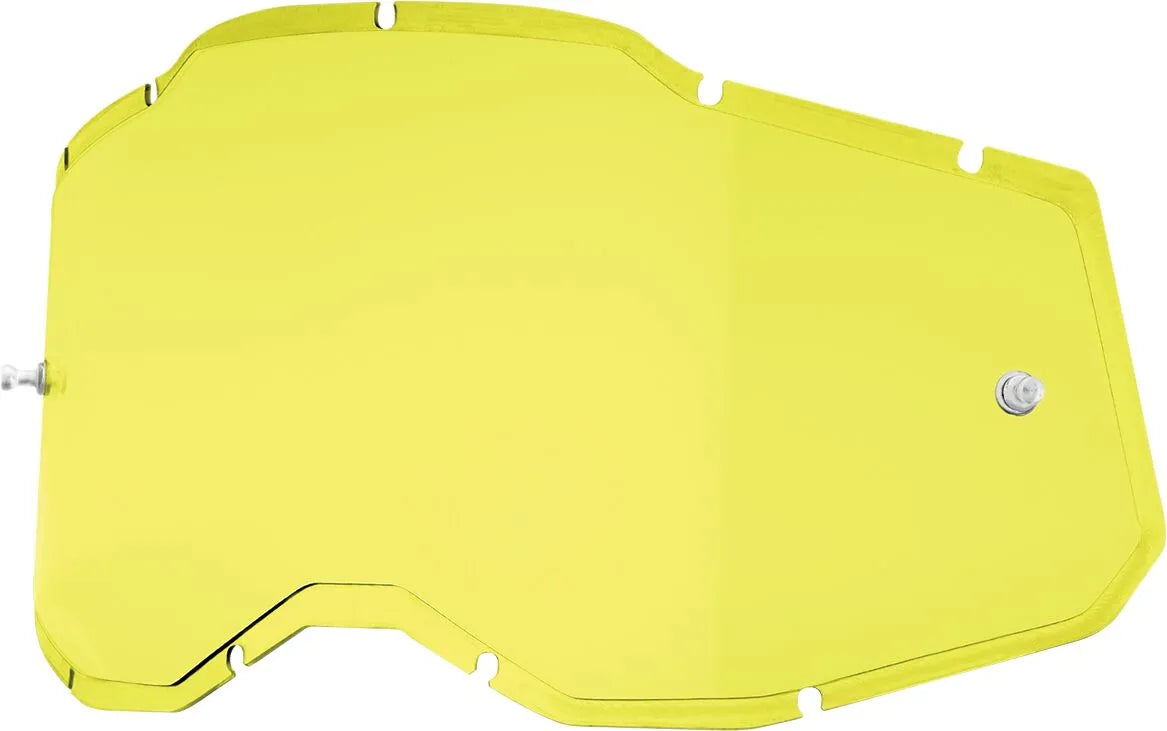 100% Accuri 2 Racecraft 2 Strata 2 Goggle Injected Yellow Lens