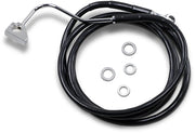 Drag Specialties Forlænget Sort Vinyl Bremse Slange Kit