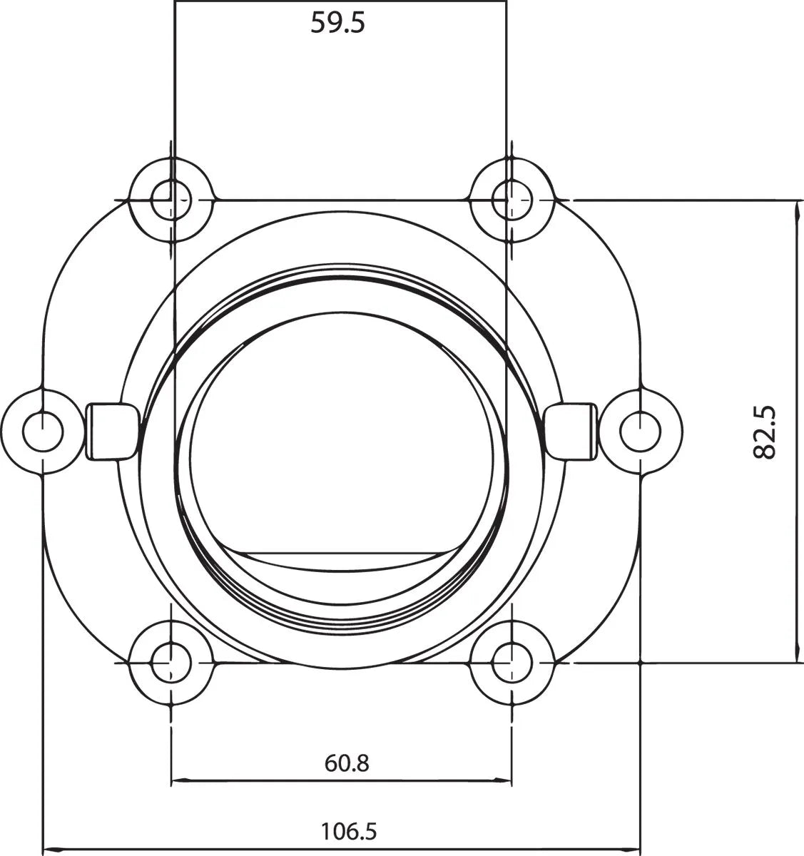 Kimpex Carburetor Mounting Flange