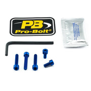 Pro Bolt Aluminium Fuel Cap Kit - Blue