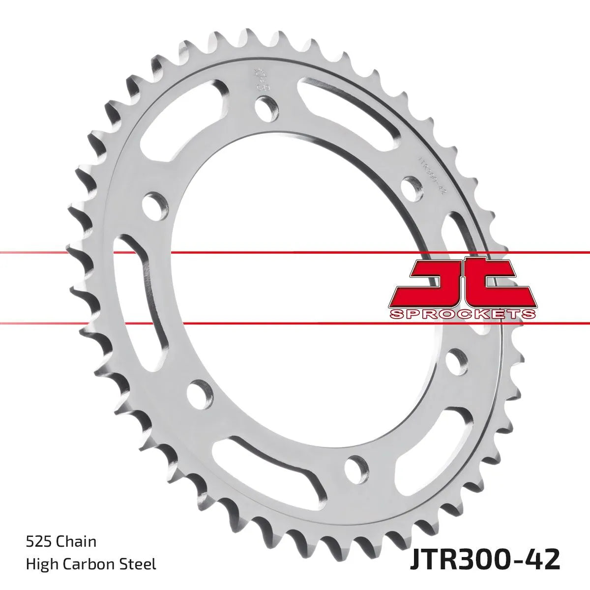 Jt Sprockets Steel Rear Sprocket 525 42t Black