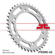 Jt Sprockets Steel Rear Sprocket 525 42t Black