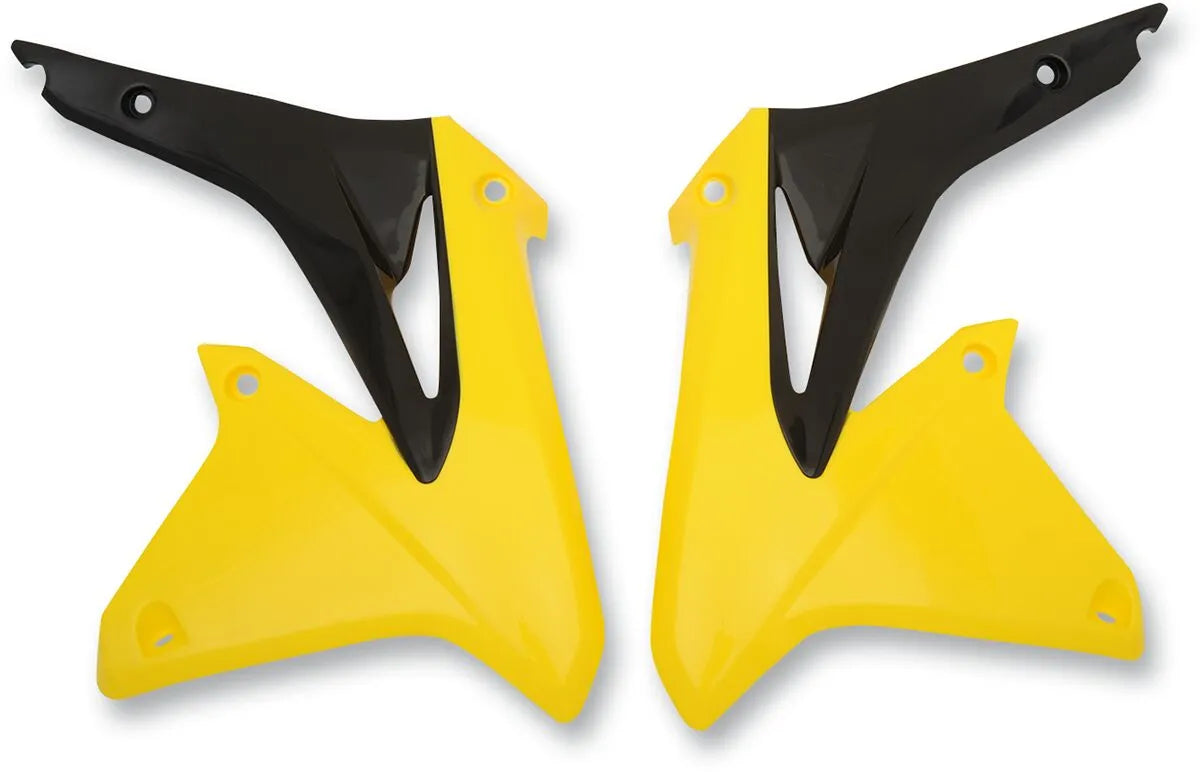 Cycra Powerflow Intake Radiator Shrouds - Yellow