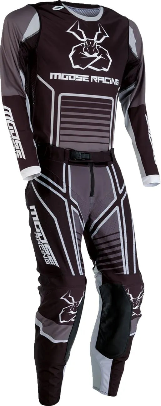 Moose Offroad Agroid Pants For Men - Black/Gray/White