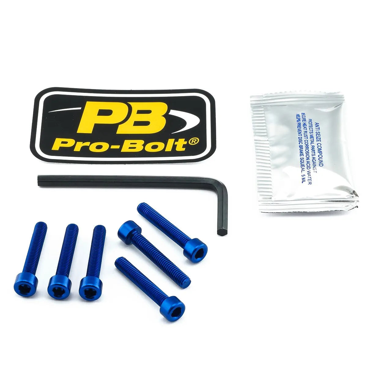 Pro Bolt Aluminum Fuel Cap Kit - Blue