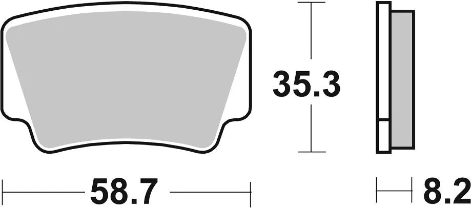 Sbs Si Offroad Sintret Bremseklodser - Høj Ydeevne - Bag