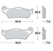 Moto-master Racing Brake Pads Offroad Sintered Metal - Front & Rear