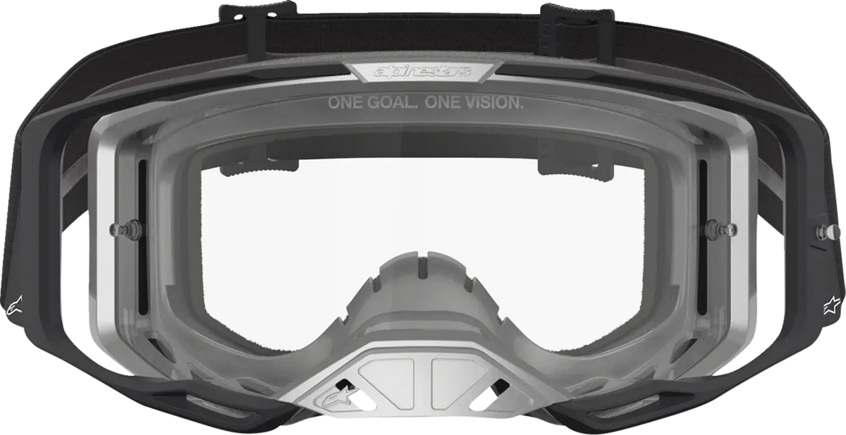 Alpinestars Vision 8 Goggles Amber Lens Black/Silver/Clear