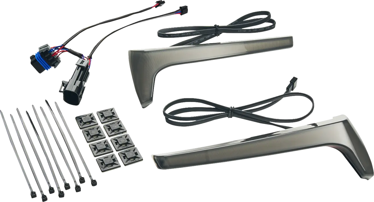 Ciro Saddlebag Lights - Red Led, Smoke Lens