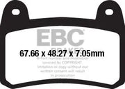 Ebc Fa-hh Series Sintered Brake Pads - Front
