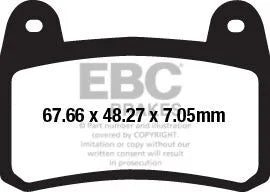 Ebc Fa-hh Series Sintrede Bremseklodser - Foran