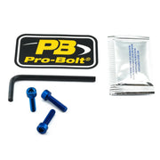 Pro Bolt Aluminium Fuel Cap Kit - Blue