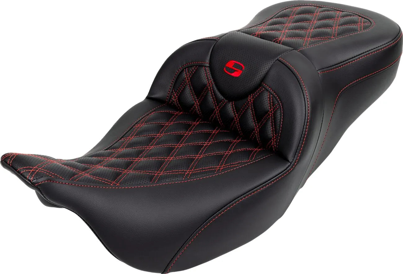 Saddlemen Roadsofa Lattice Stitch Seat - For Harley Davidson