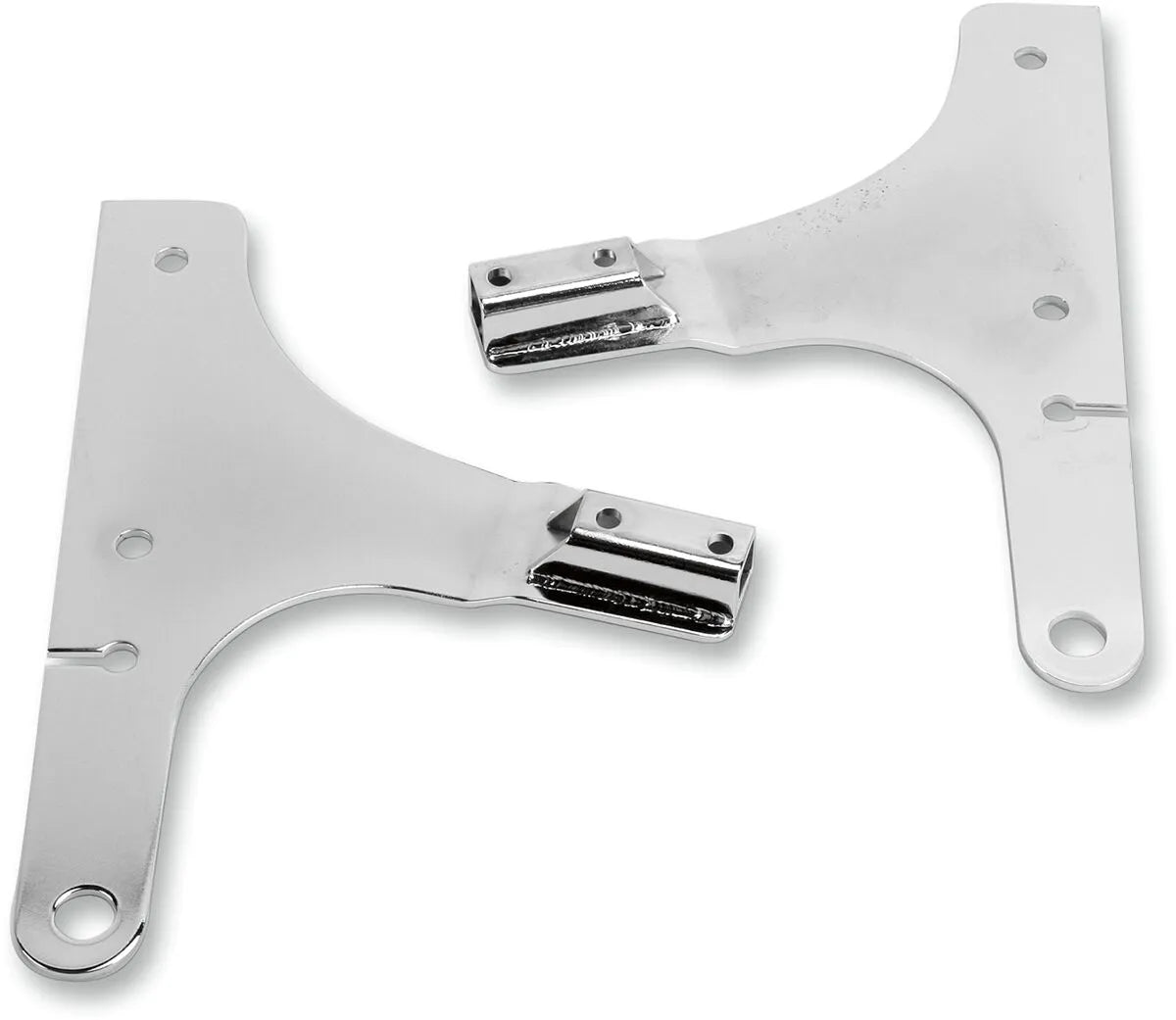Cycle Visions Sissy Bar Side Plates - Chrome