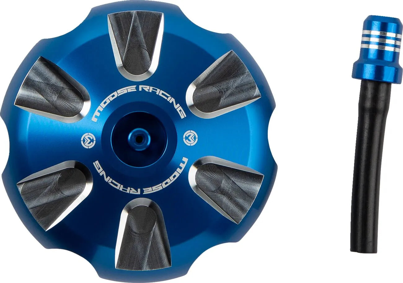 Moose Offroad Aluminum Gas Cap - Blue