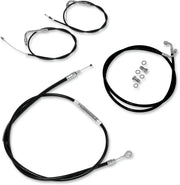BARON Black Handlebar Cable/Line Kit for +2" Handlebars