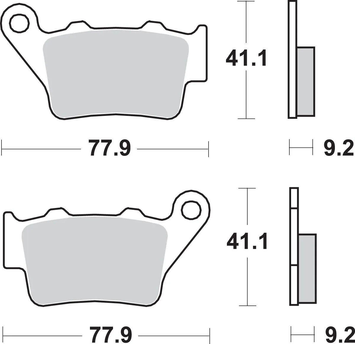 Sbs Ls Street Excel Sintered Metal Bremseklodser - Bag