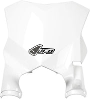 Ufo Stadium Number Plate With Fork Guards - White