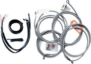 LA CHOPPERS Stainless Braided Cable/Brake Line Kit for 12"-14"
