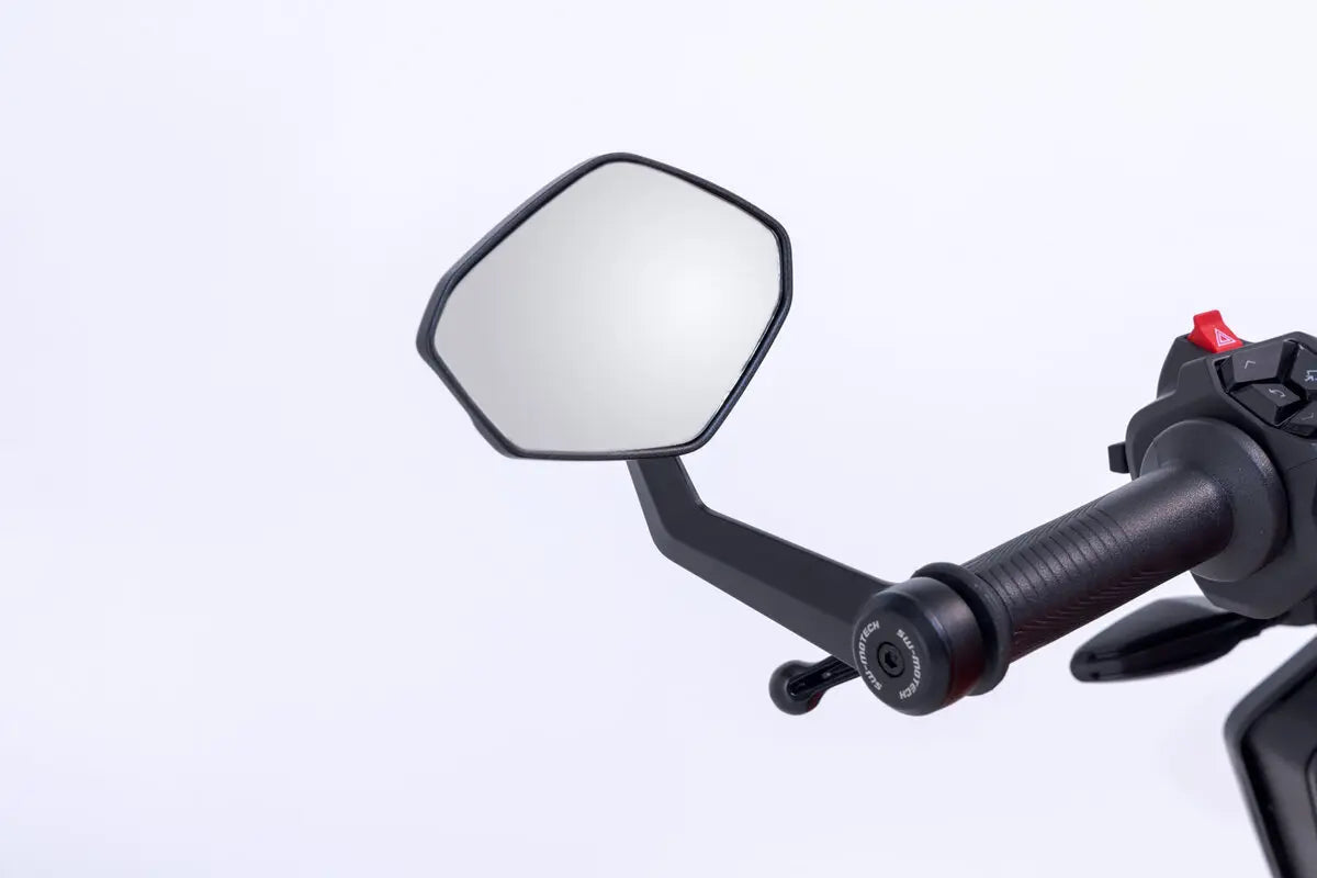 Sw-motech Bar End Mirrors - Black Anodized Aluminum