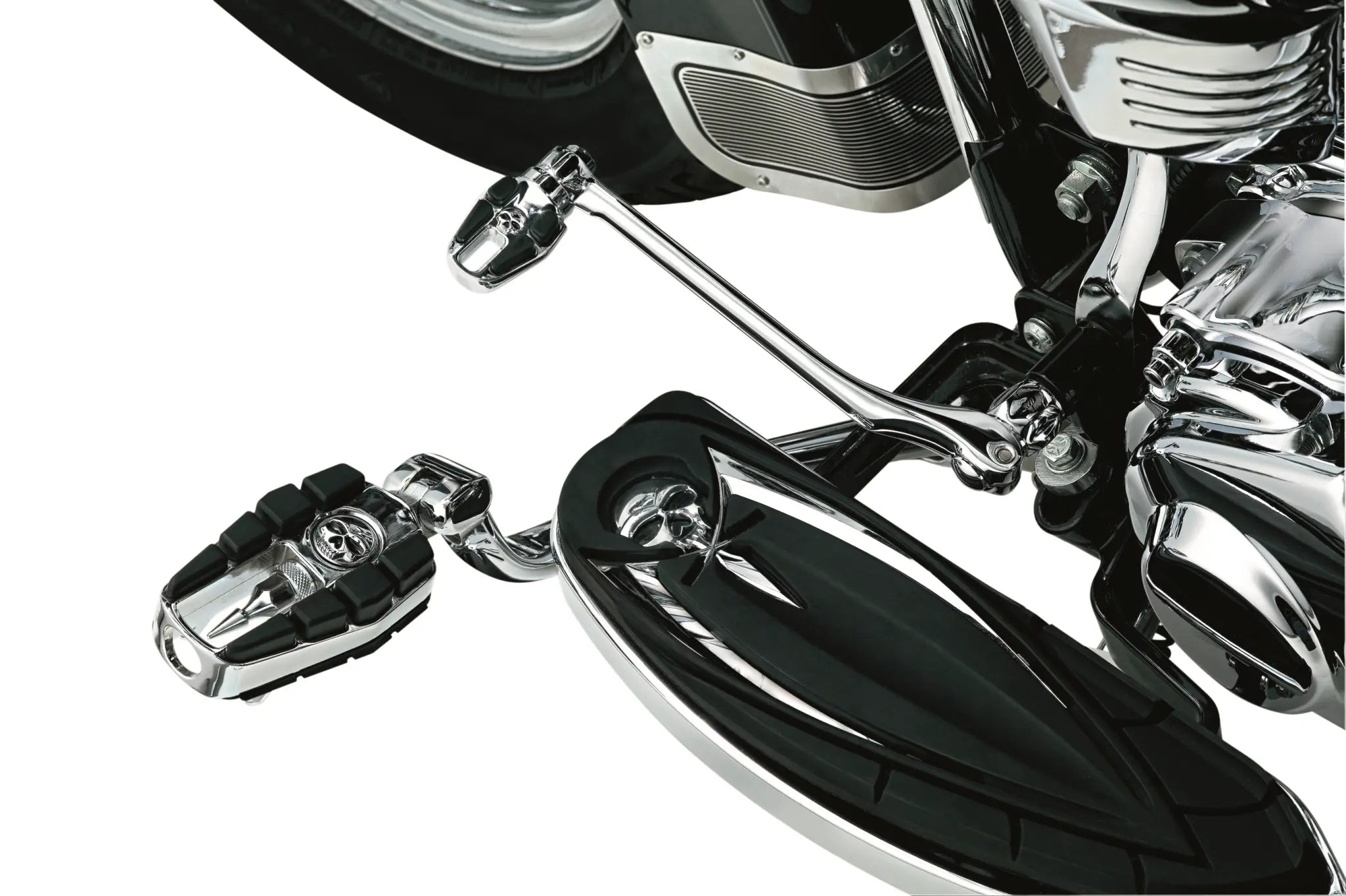Kuryakyn Zombie Footpegs - Chrome / Black
