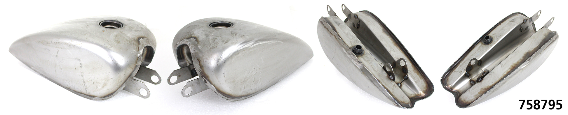 V-Twin Replica XL 2 Gallon Steel Gas Tank Raw – Gas- & Oil Tank